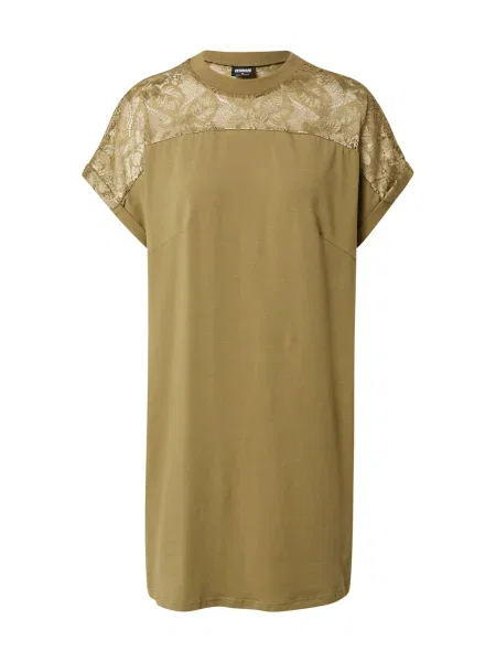 Tricou Urban Classics din dantelă de costum kaki