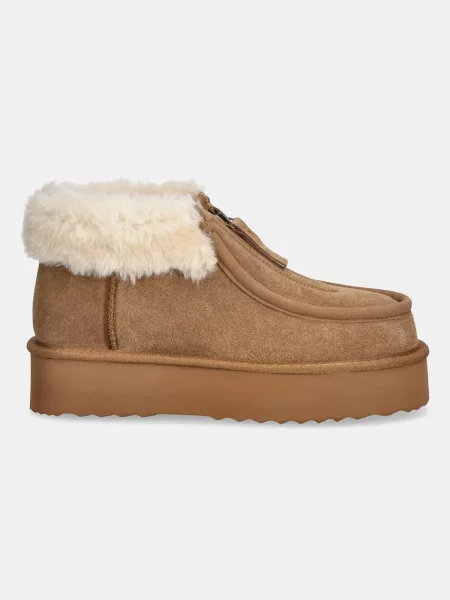 Замшевые сапоги Answear.lab коричневые