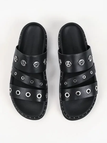 Кожаные шлепанцы Karl Lagerfeld