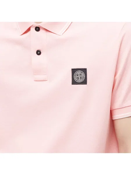 Koszulka polo Stone Island różowa