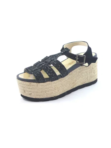 Espadryle Alexander Smith skórzane czarne