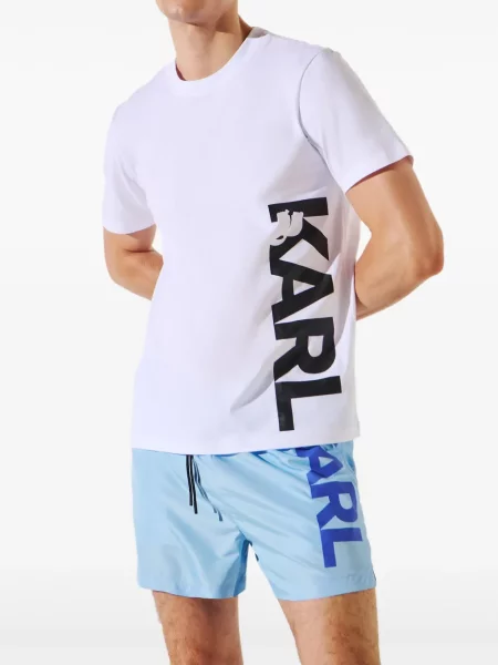 Tricou Karl Lagerfeld cu imagine alb