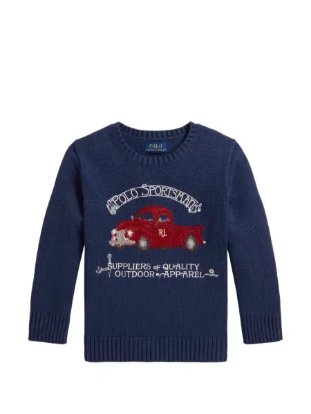 Sweter dziecięcy Polo Ralph Lauren niebieski