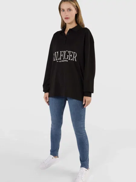 Поло Tommy Hilfiger черное