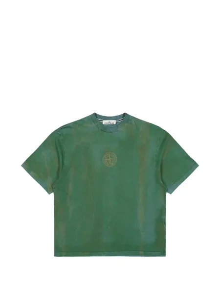 Tricou Stone Island cu imagine din jerseu verde