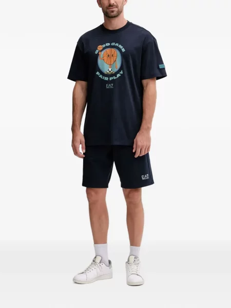 Μπλούζα Ea7 Emporio Armani με σχέδιο μπλε