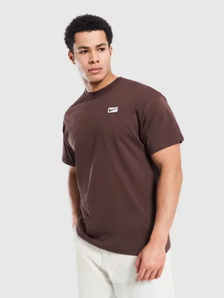 Nike T-Shirt M Nsw Sf Ss Tee brązowa