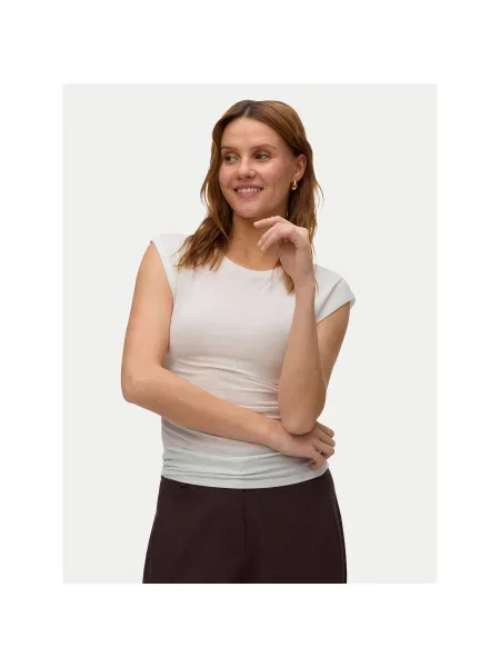 Vero Moda Футболка Avasarah Slim Fit білий