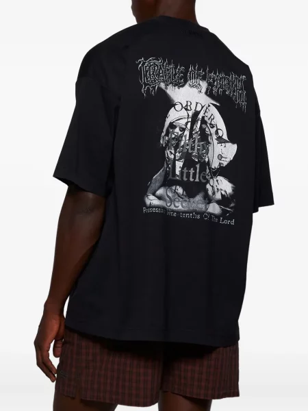 Tricou Vetements cu imagine negru