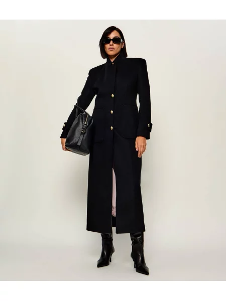 Palton Pinko de lână elegant negru