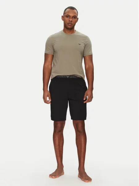 Pižama Emporio Armani Underwear črna