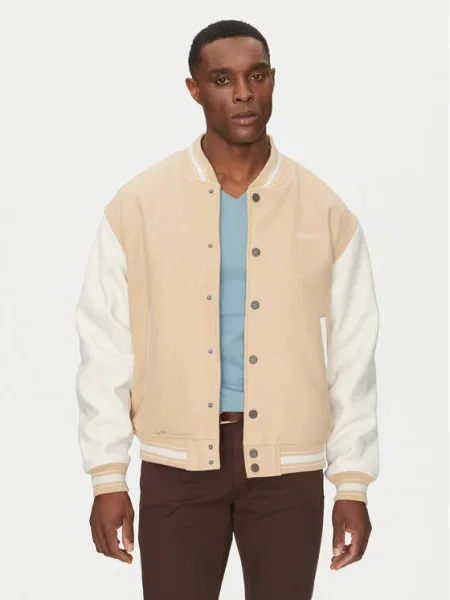 Guess Jeans Geacă bomber bej
