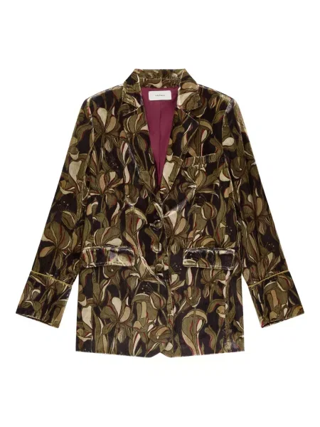 Geacă Maliparmi cu model floral gri