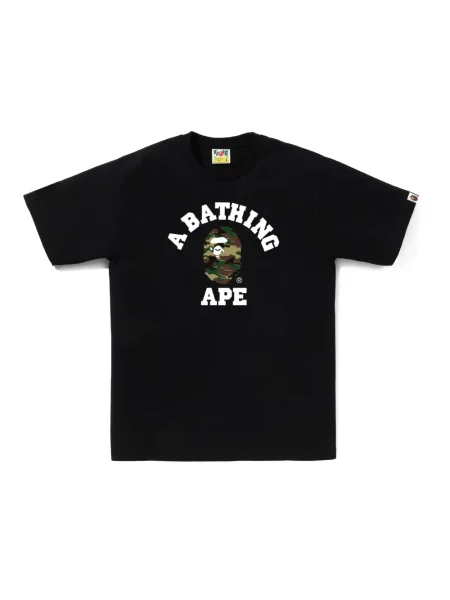 Μπλούζα A Bathing Ape® με σχέδιο παραλλαγής μαύρο