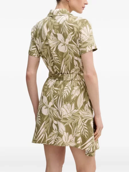 Rochie tip cămașă Gaudi cu model floral cu imagine verde