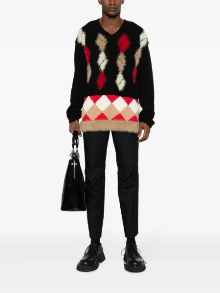 Zúžené kalhoty Comme Des Garçons Homme Plus černé