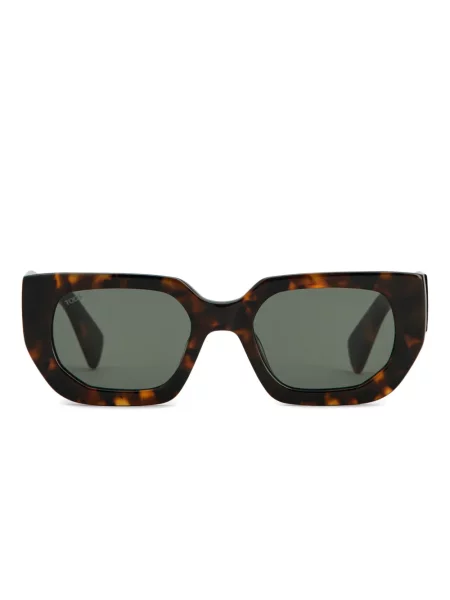 Ochelari de soare Tod's cu imprimeu geometric cu autograf maro