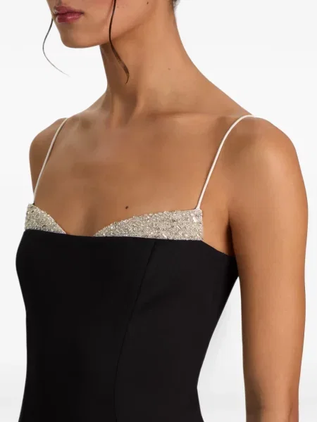 Rochie maxi Alice + Olivia negru