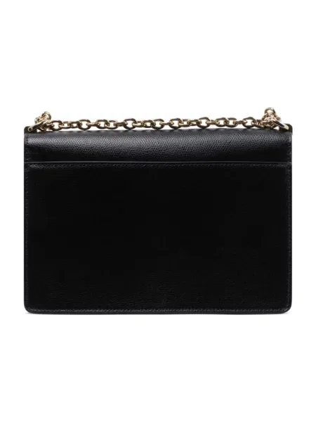 Torebka crossbody Furla zamszowa czarna