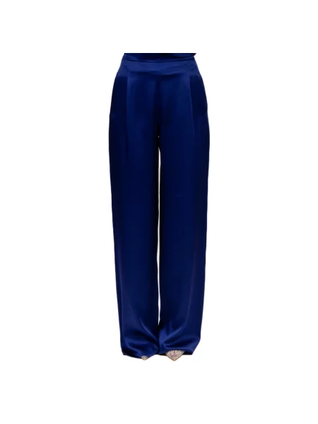 Spodnie Max Mara Studio niebieskie