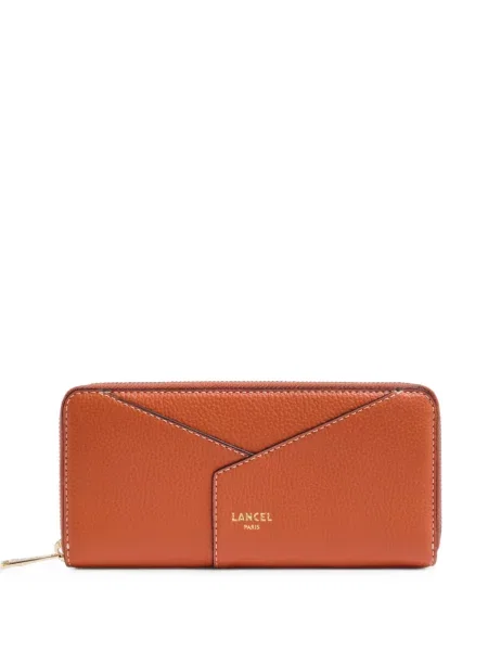 Portofel Lancel din piele portocaliu