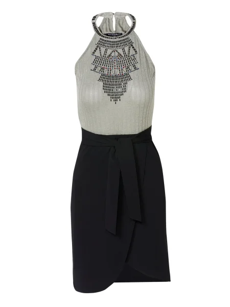 KOROSHI Rochie gri negru
