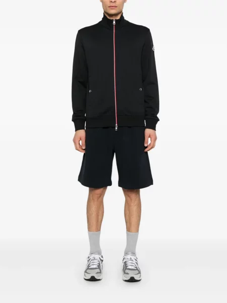 Pantaloni scurți Moncler cu autograf albastru