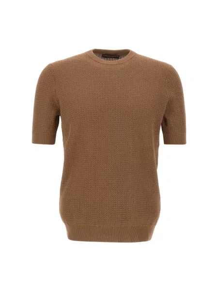 Sweter Filippo De Laurentiis brązowy