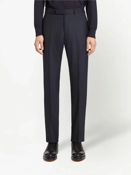 Vilnonės kelnės Zegna mėlyna