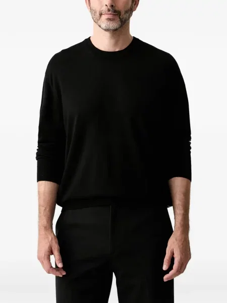 Pulover Armani Exchange cu autograf negru