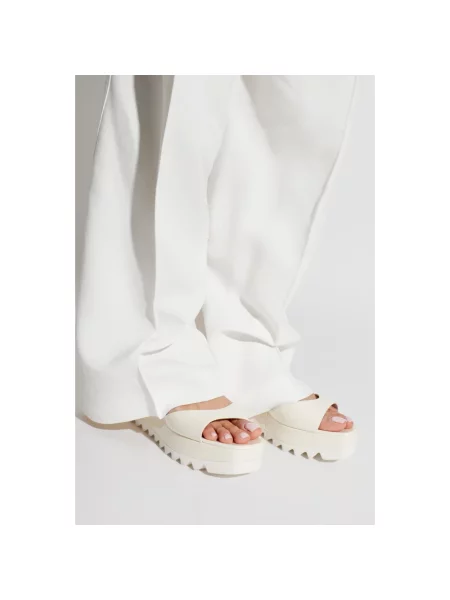 Lniany sweter z golfem Stella Mccartney biały