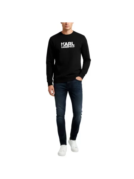Bluza nierozpinana Karl Lagerfeld czarna
