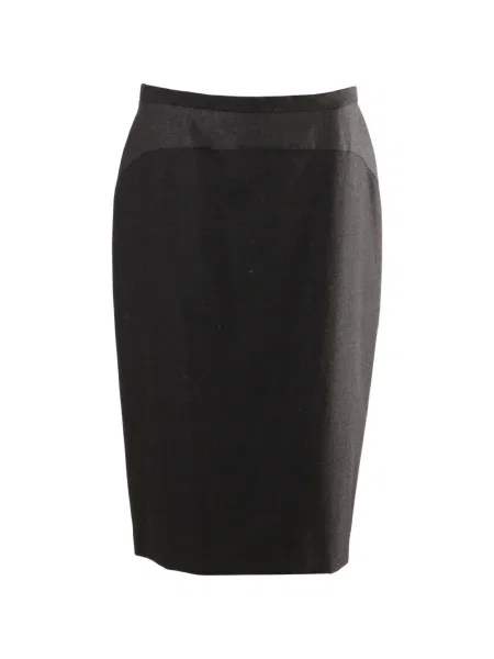 Teacă fustă tip creion Max Mara până la genunchi negru