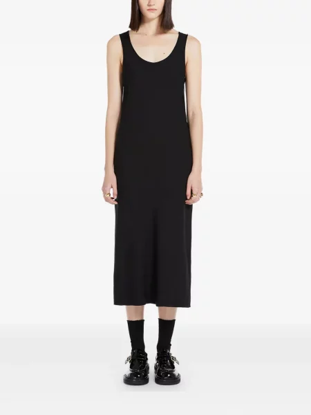 Rochie fără mâneci Sportmax fără mâneci de costum negru
