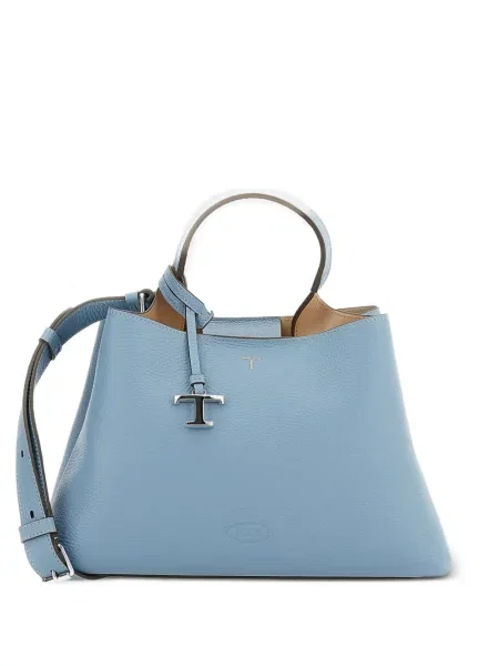 Kožna kožna torba Tod's plava