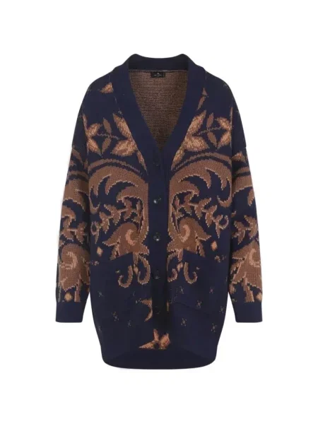 Cardigan Etro tricotate albastru