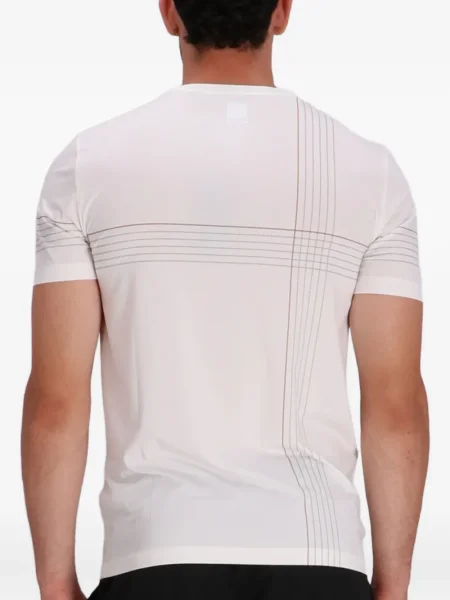 Tricou Boss cu dungi alb