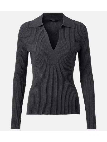 Polo Joseph de lână gri