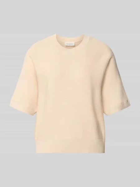 Sweter o kroju relaxed fit z mieszanka model Thamira' Msch Copenhagen beżowy