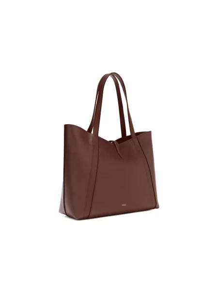 Shopperka Furla skórzana brązowa