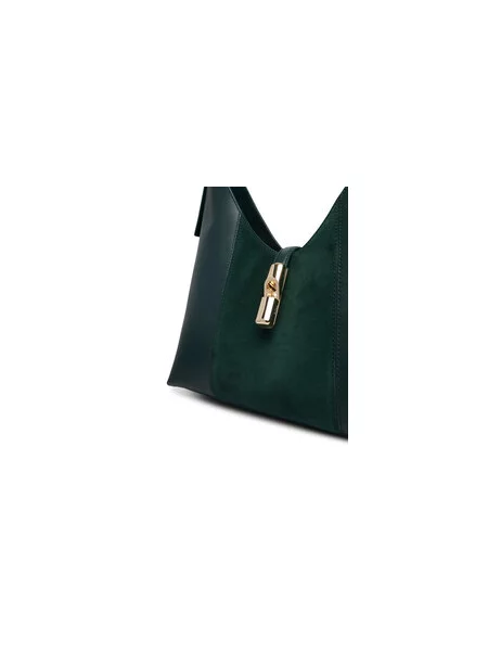 Furla Ročna torba Goccia M CN Temno zelena