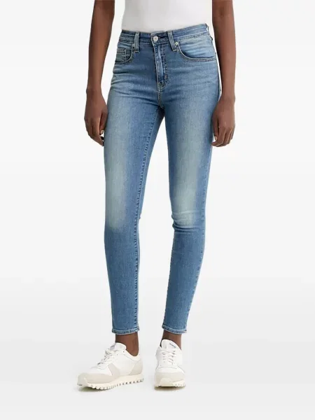 Skinny jeansy skinny Levi's niebieskie