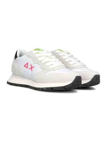 Sneakersy Sun68 zamszowe białe