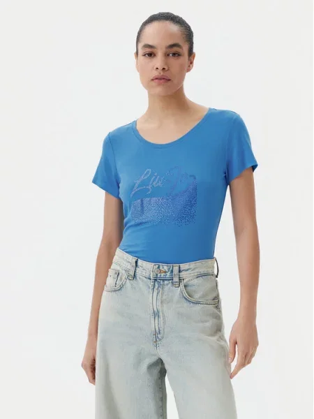 Liu Jo Beachwear T-Shirt niebieski