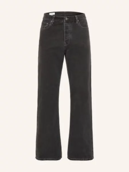 Off-White Džíny Half Arrow Slim Relaxed Fit black bílé