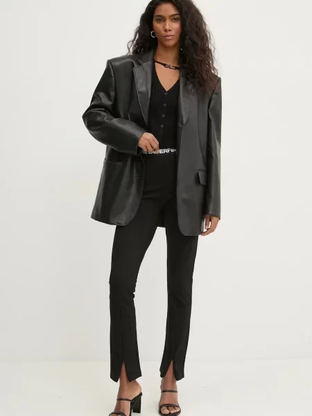 Легінси Karl Lagerfeld Jeans однотонні чорний