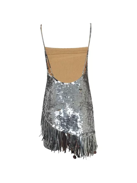 Mini rochie mini The Andamane de costum mini argintiu