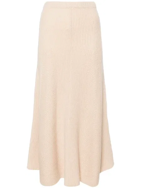 Fustă midi Forte_forte până la genunchi cu nervuri