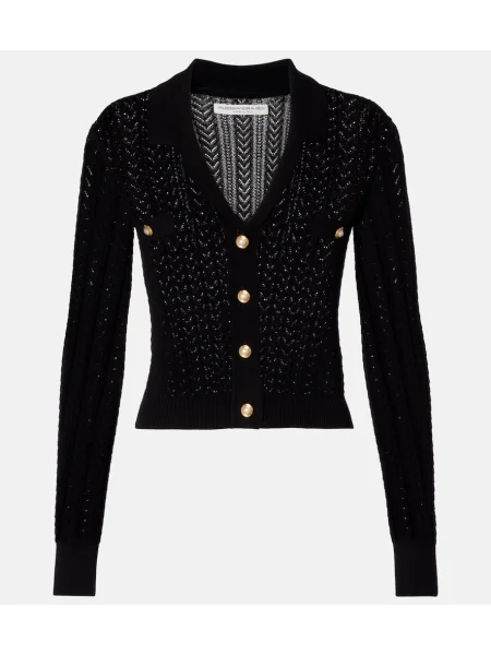 Cardigan Alessandra Rich din cașmir negru