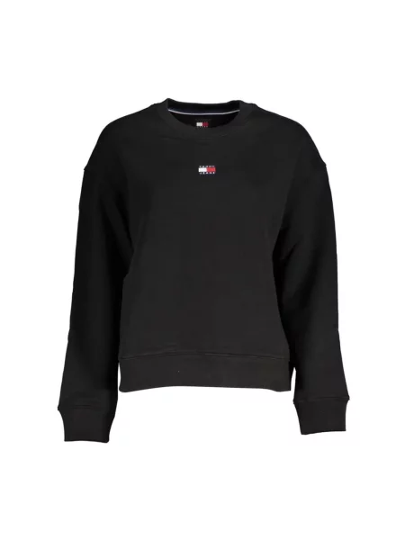 Bluza Tommy Jeans z długim rękawem czarna